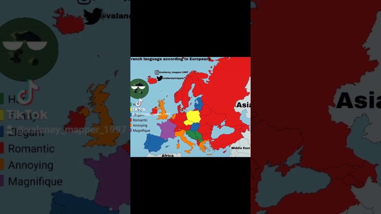 French language according to Europeans 🇲🇫 #france #language #map #europe #frenchlanguage