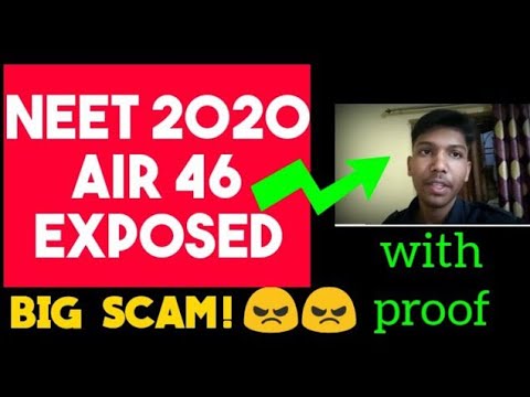 Big Scam! NEET 2020 AIR 46 EXPOSED 😡😡 (With 💯% Proof)