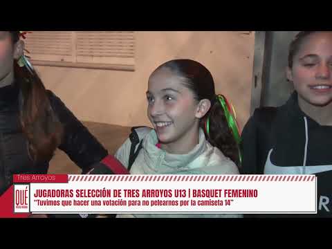 Jugadoras selección de Tres Arroyos u13 del basquet femenino