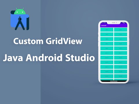 Custom GridView  Java Android Studio[2024]