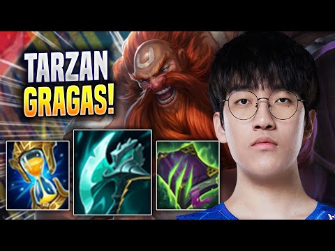 TARZAN SHOWTIME WITH GRAGAS! - LNG Tarzan Plays Gragas JUNGLE vs Wukong! | Season 2022