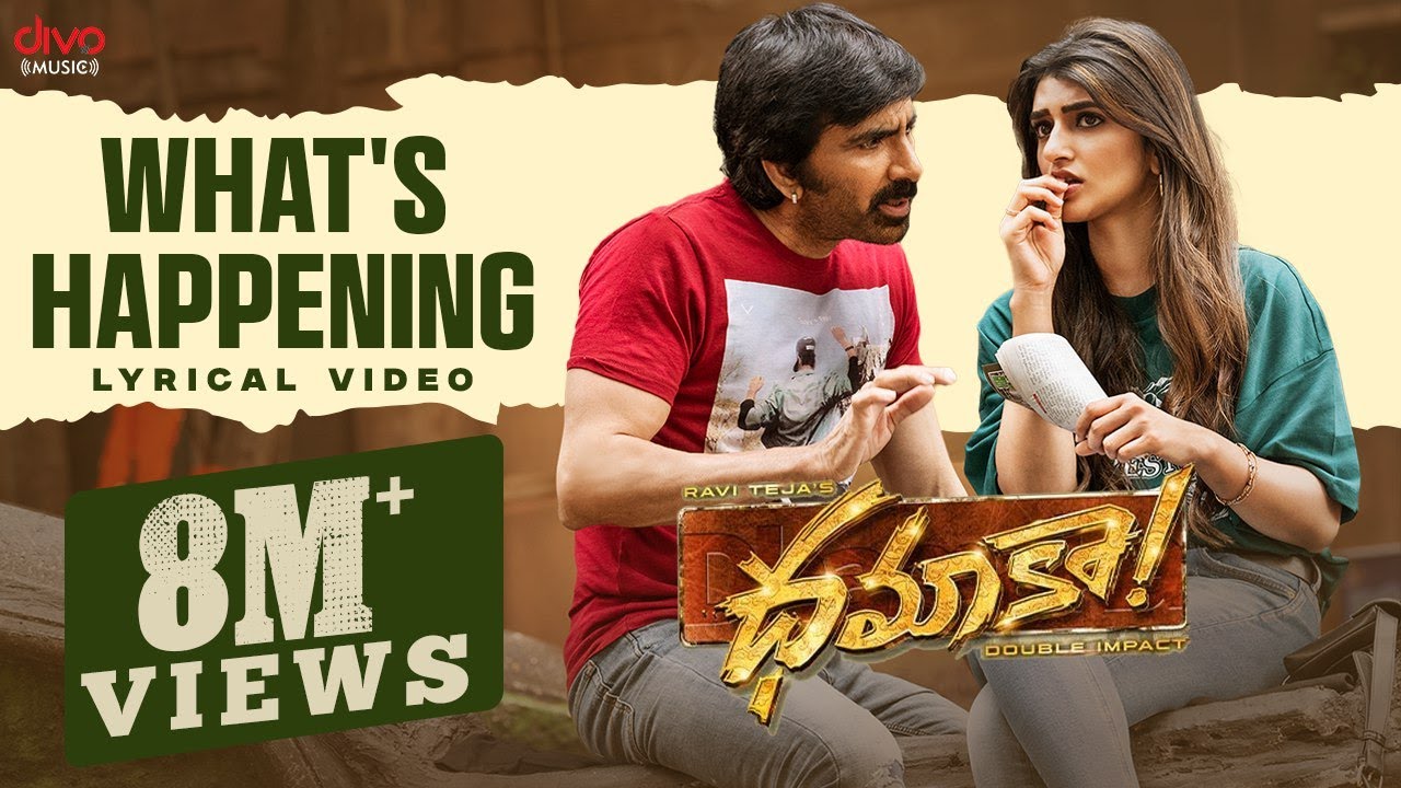 What’s Happening Telugu Song Lyrics -Dhamaka Movie