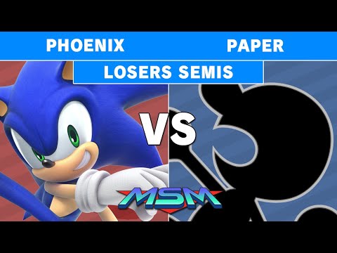 MSM 223 - Phoenix (Sonic) Vs Paper (Game & Watch) Losers Semis - Smash Ultimate
