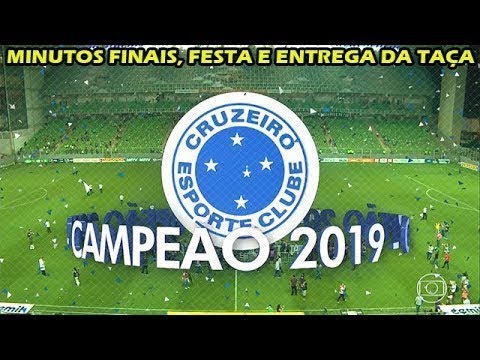 MINUTOS FINAIS , APITO FINAL , FESTA E ENTREGA DA TAÇA (ATLÉTICO-MG 1 X 1 CRUZEIRO) Globo 60fps