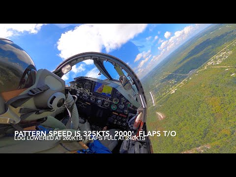 How does a 7500 foot runway look from a Lockheed F-104 on final?