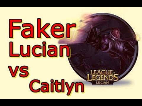 LOL Pro - Faker katarina (AD) vs Caitlyn - Korea SoloQ - Highlights
