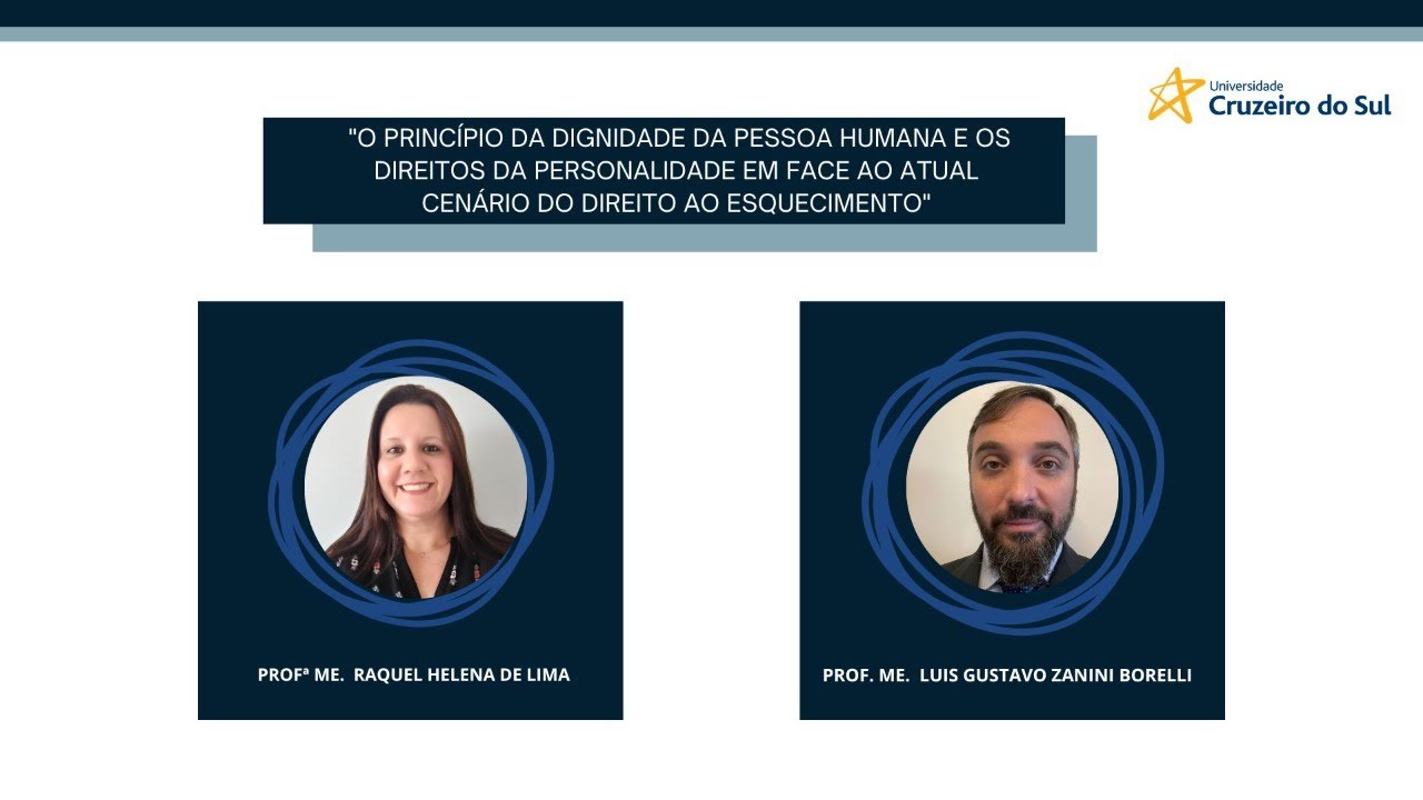 Semana Jurídica 2022 -  "O princípio da dignidade da pessoa humana e os direitos ..."