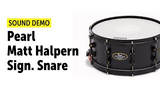 Video thumbnail for Pearl | Matt Halpern Signature Snare | Sound Demo by Drums Bonedo