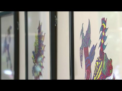 Jimi Hendrix's art displayed for first time
