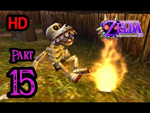 Zelda Majora's Mask 3D 100% Walkthrough 1080p HD Part 15 - Ikana Graveyard - Dampe - Song of Storms