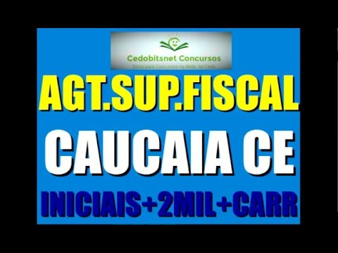 AGENTE SUPORTE FISCALIZAÇÃO CAUCAIA CE CONCURSO PÚBLICO PLANO CARREIRA CARGOS GANHOS VANTAGENS BENEF