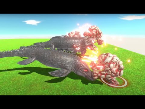 Aqutaics VS Infernals ALL UNITS Fight Battle | ARBS - Animal Revolt Battle Simulator