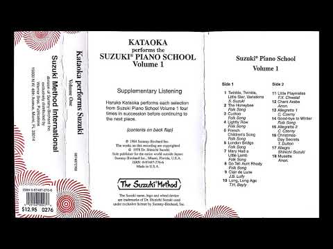Haruko Kataoka performs the Suzuki Piano School- Volume 1