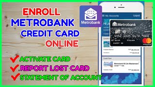 Metrobank Credit Card Enrollment Online | How to Enroll Credit Card to Metrobank App?