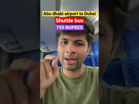 Ônibus do aeroporto de Abu Dhabi para Dubai - ônibus barato - 750 INR - 35 dhiram #dubai #uae #dubaiairport