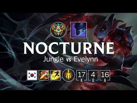 녹턴 Jungle vs 이블린 - KR Challenger Patch 8.16