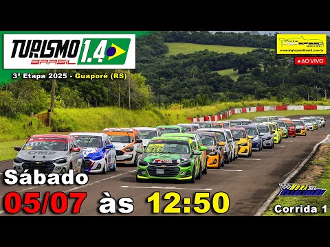🔴 TURISMO 1.4 BR | Corrida 1 | 3ª Etapa 2025 | Guaporé (RS) | Ao Vivo