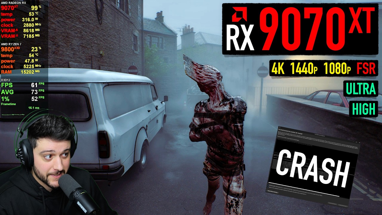 RX 9070 XT - SILENT HILL: Townfall - Crashing on Radeon (but there's a fix)