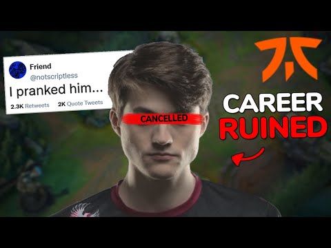 How a Prank DESTROYED an Esports Player's Career