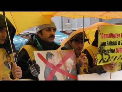 17,02,2017 Protest in Munich Against the Iranian Regime's Foreign Minister in MSC 2017