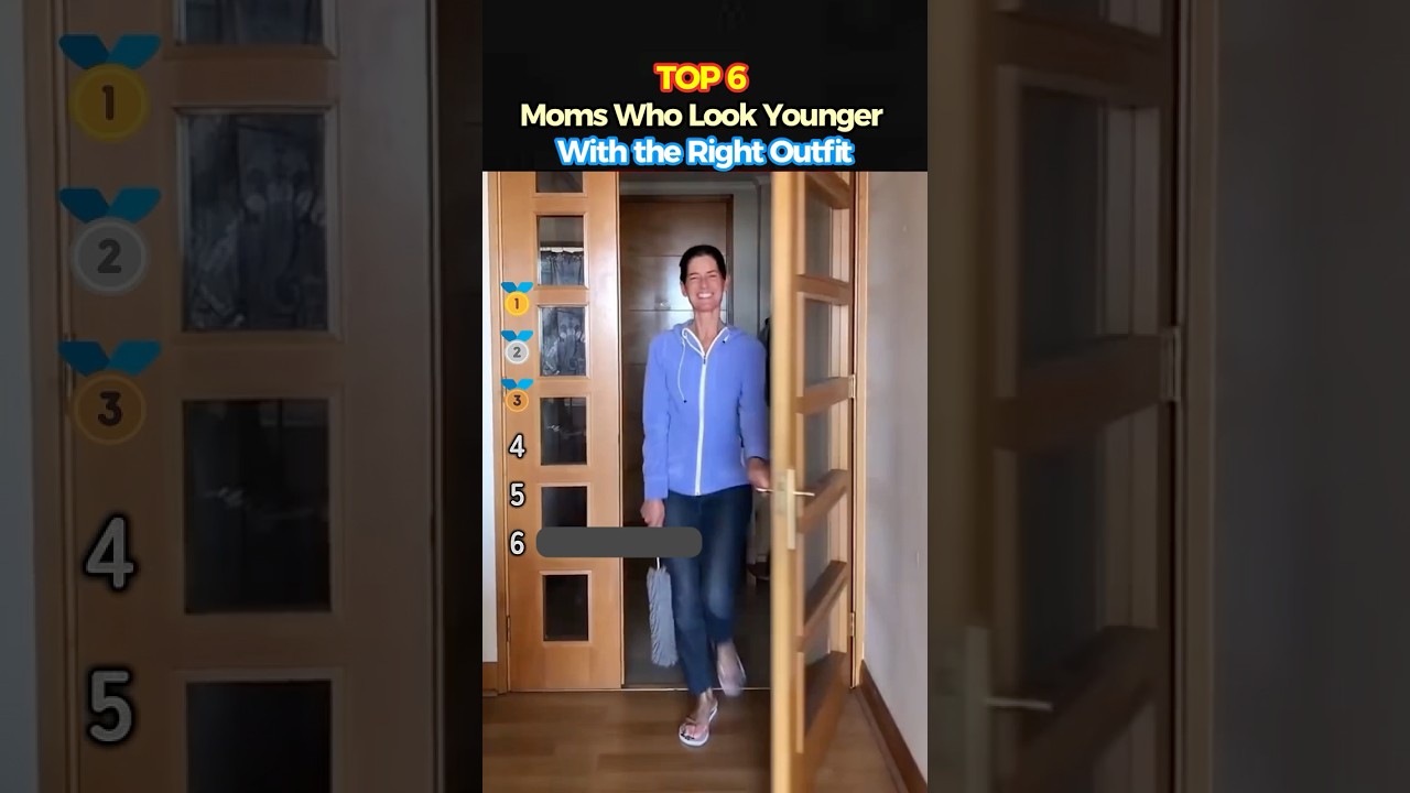 TOP 6 Moms Who Look Younger With the Right Outfit #shorts