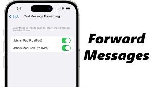 How To Forward Text Messages On iPhone