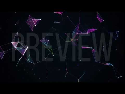 Neon VJ Colorful Floating Plexus (Animated Background)