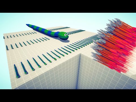 100x SNAKES + GIANT vs EVERY GOD - Totally Accurate Battle Simulator TABS - Poor Man