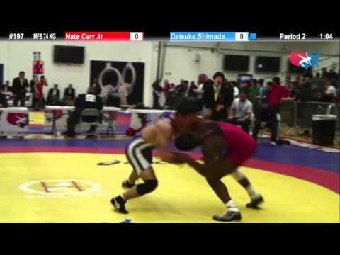 74 KG Consolation SF - Nate Carr Jr UNA vs Daisuke Shimada JPN