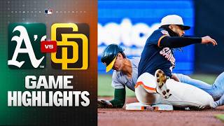 A's vs. Padres Game Highlights (5/22/26) | MLB Highlights