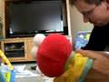 Finley Smiles At Elmo