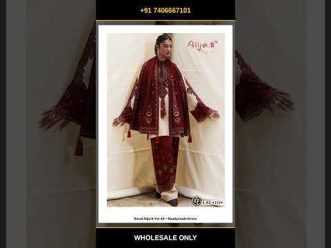 Keval Alija B Vol 43 - Readymade Dress – product video thumbnail