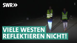 Warnwesten – wenn schlechte Produkte die Sicherheit gefährden | Marktcheck SWR