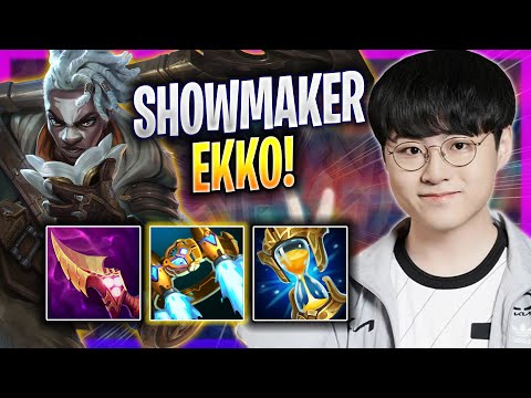 SHOWMAKER IS A MONSTER WITH EKKO! - DK ShowMaker Plays Ekko MID vs Orianna! | Season 2023