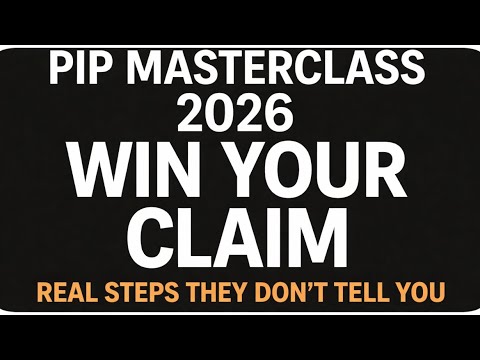 PIP MASTERCLASS 2026: The REAL Steps to WIN Your PIP Claim (They Don’t Tell You This!)”