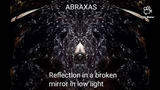 ABRAXAS - Reflection in a broken mirror in a low light