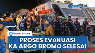Proses Evakuasi 5 Gerbong KA Argo Bromo Anggrek Anjlok di Pagaden Selesai, Berlangsung 7 Jam