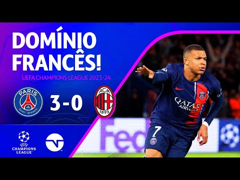 Gols e lances de PSG x Milan