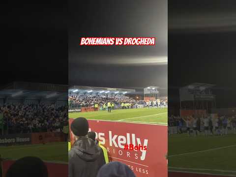 #Away fans at the League of Ireland game #Bohemians vs #drogheda 0-1 #dublin #ireland 2024