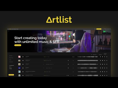 Artlist (Das Große Tutorial) Musiklizenzierung für deine Videos & Co. (Flatrate)