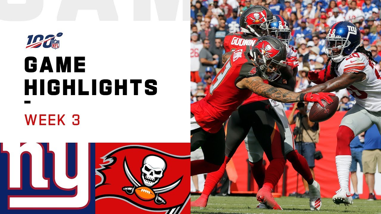 Giants vs. Buccaneers Week 3 Highlights | NFL 2019