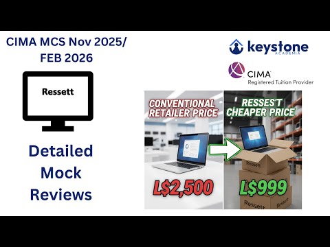 CIMA MCS Detailed Mock Review – Ressett Case Study (Nov 2025 / Feb 2026 Exam)