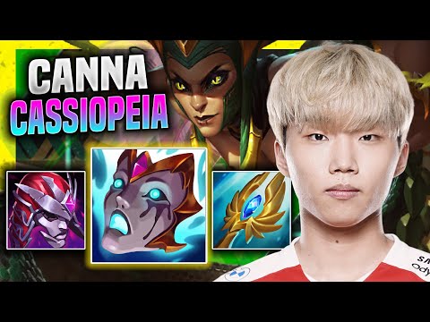 CANNA TRIES CASSIOPEIA WITH NEW BUFFS! - T1 Canna Plays Cassiopeia Top vs Tahm Kench! | Season 11
