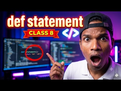 Python Def Statement Explained How To Create Functions In Python Beginner Guide Class8gandrtech