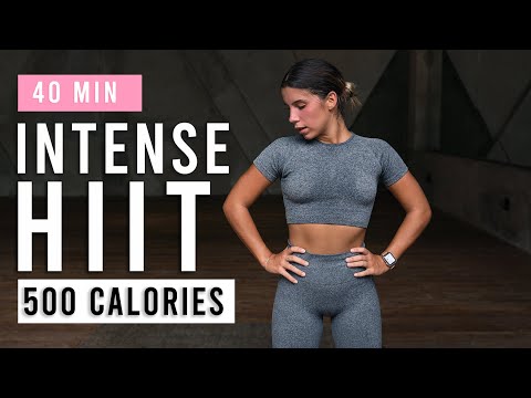 40 Min Intense Cardio HIIT Workout To Burn 500 Calories (At Home, No Equipment)