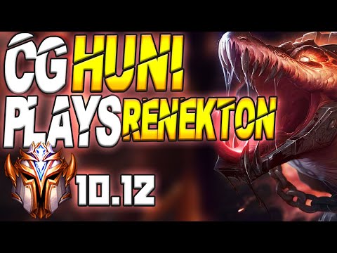 CG Huni Plays Renekton vs Wukong Top Lane - 10.12
