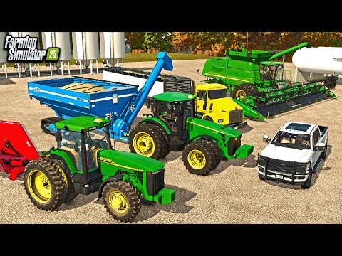 STARTING A NEW FARM WITH JD 8320R, JD 8110 (MY REAL-LIFE EQUIPMENT) | FS25