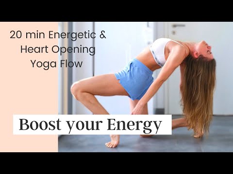 20 Min Energetic & Heart Opening Yoga Flow