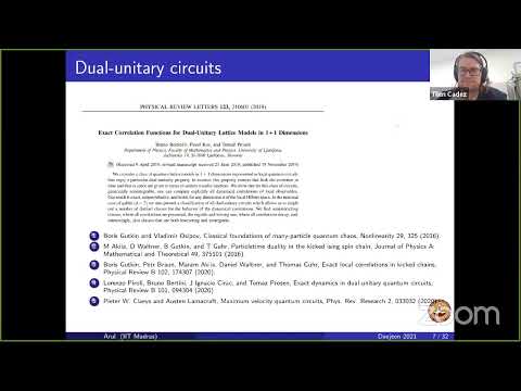 Arul Lakshminarayan: From dual-unitary to quantum Bernoulli circuits