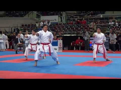 Egypt Female Kata Team - 2014 World Karate Championships | WORLD KARATE FEDERATION
